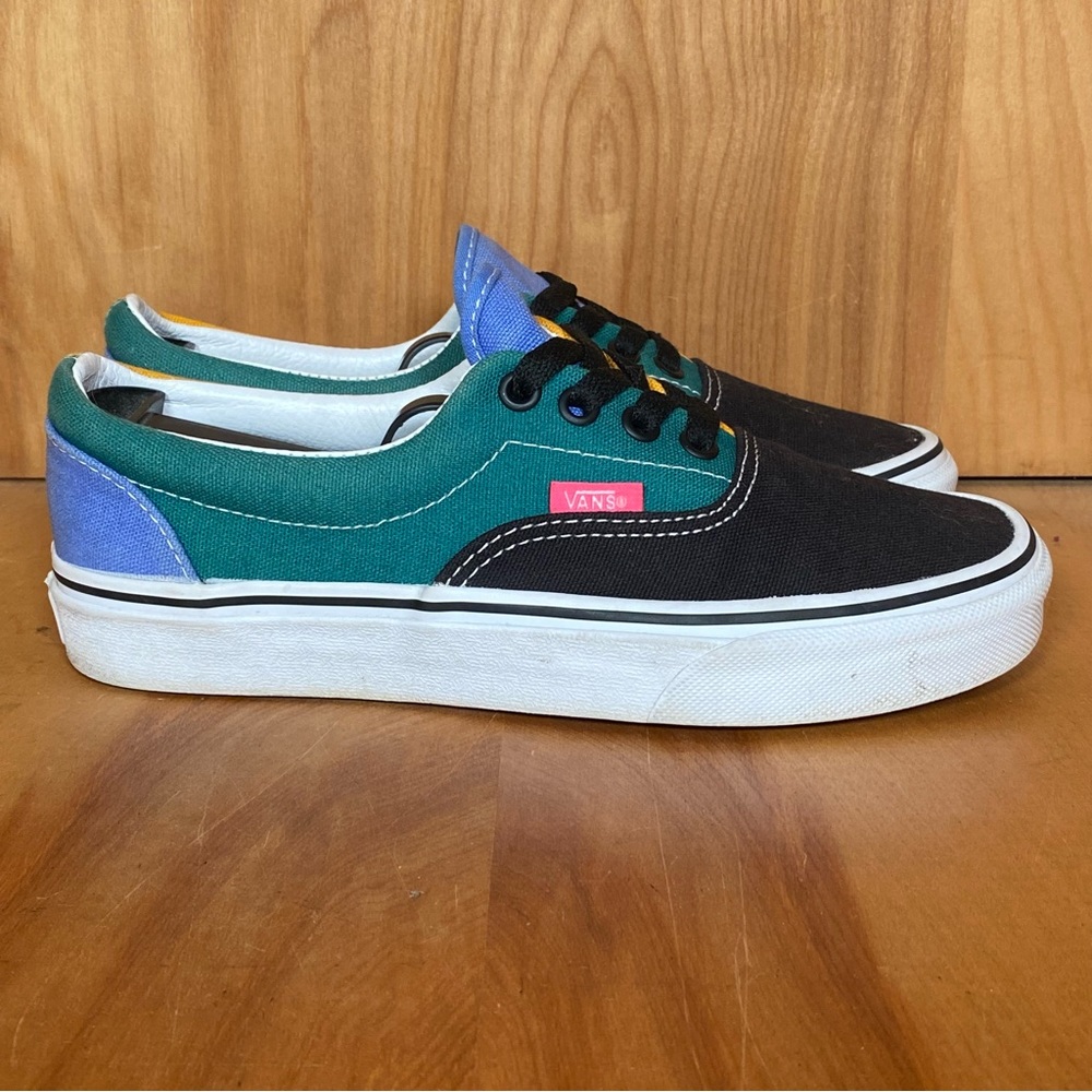 Womens 6 Vans Mix And Match Era Shoes Yellow Green SEF2000